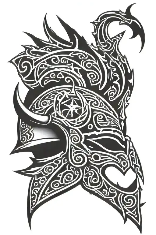 lich king helmet warcraft wrath tattoo design idea