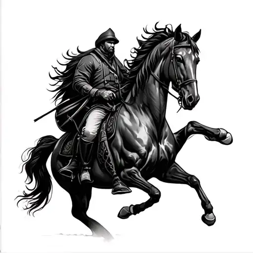 Horsemen tattoo design idea