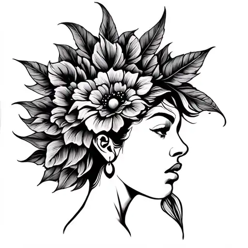Afrocentric tattoo design idea