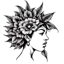 Afrocentric tattoo design idea