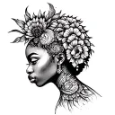 Afrocentric tattoo design idea