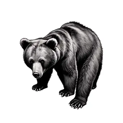 bear thigh tattoo tattoo design idea