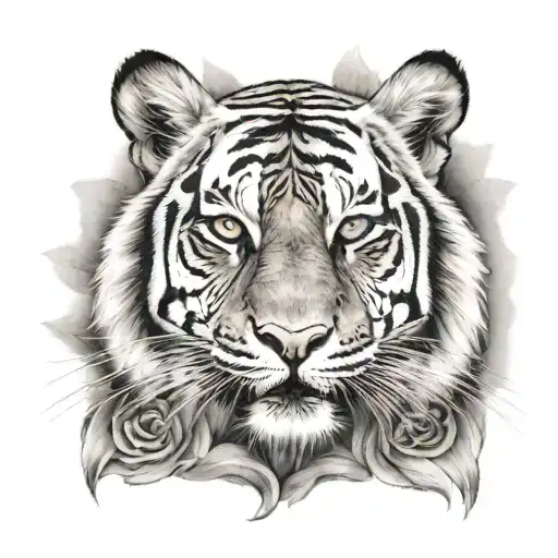 tiger eyes and girl eyes all tattoo design idea