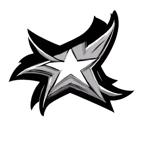 y2k star tattoo design on arm tattoo design idea