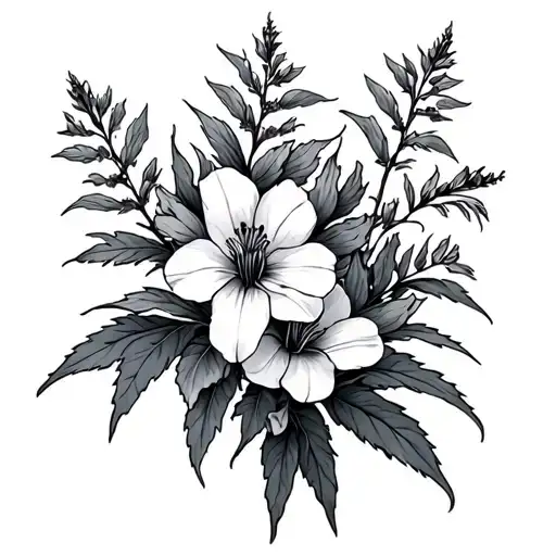 Fireweed tattoo design idea