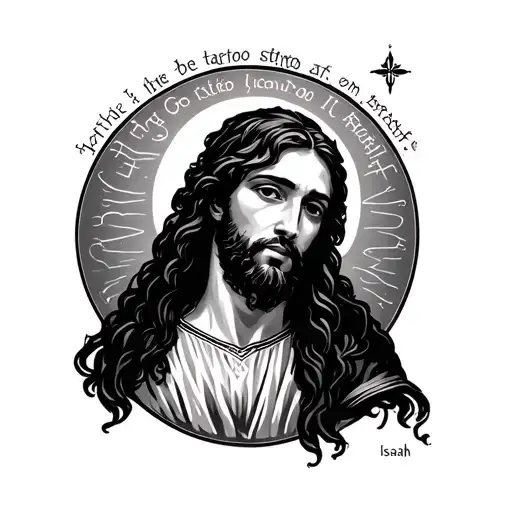 Isaiah 6:8 illustration tattoo design idea