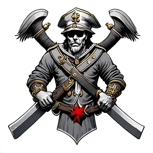 german warrior,sailor tattoo design idea