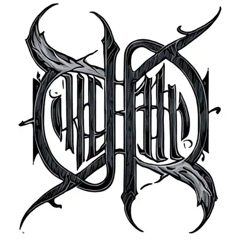 Two Word Ambigram Generator tattoo design idea
