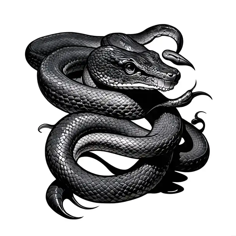 Snake tattoo design idea