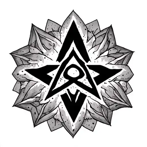 hexagram free tattoo design idea