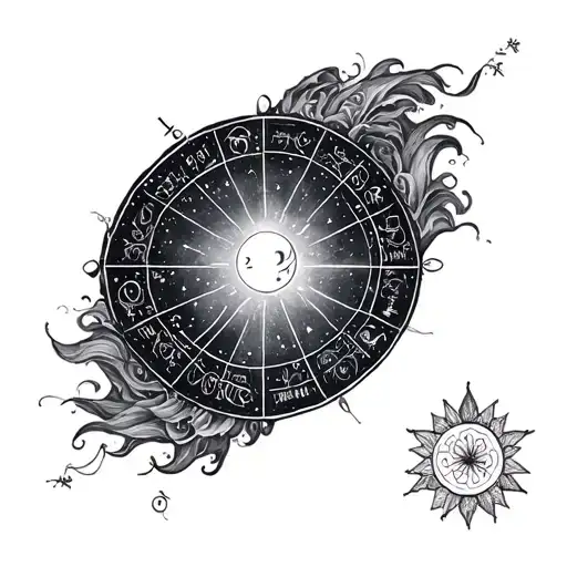 Natal Chart tattoo design idea