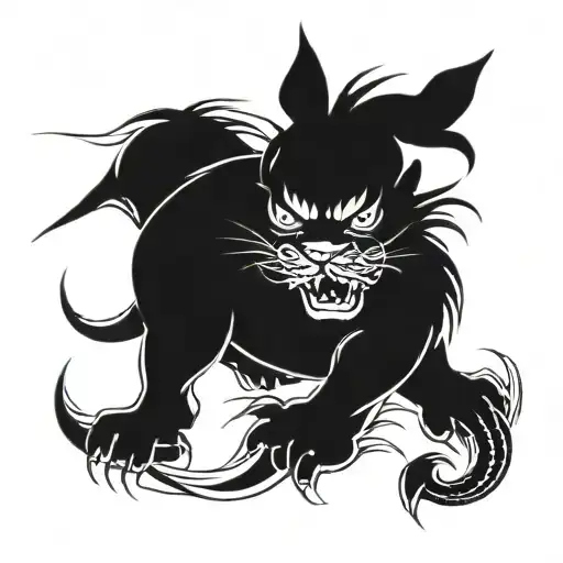 Kirtimukha tattoo design idea