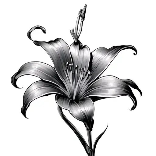 Bosnian Lily tattoo design idea