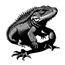bearded dragon tattoo design idea