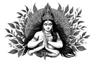 ॐ We offer our respectful obeisances to the Supreme Personality of Godhead, who is fragrant and enhances our auspiciousness. Free me from the bondage of death like Urvashi. tattoo design idea