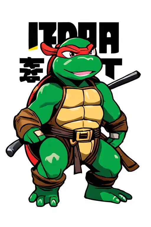 Ralph from tmnt 1990 cartoon tattoo design idea