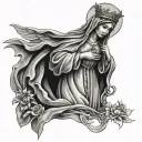 Hail Mary tattoo design idea