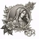 Hail Mary tattoo design idea