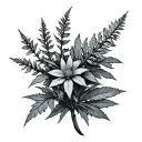 Mugwort tattoo design idea