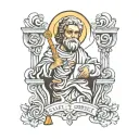 Saint Joseph tattoo design idea