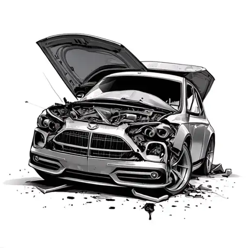 Yesterday i was crashed with my car and i thing my dead father helped me i am full health wihout anything  tattoo design idea