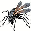 mosquito sting tattoo design idea