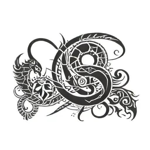 Sagittarius Scorpio and Cancer tattoo design idea