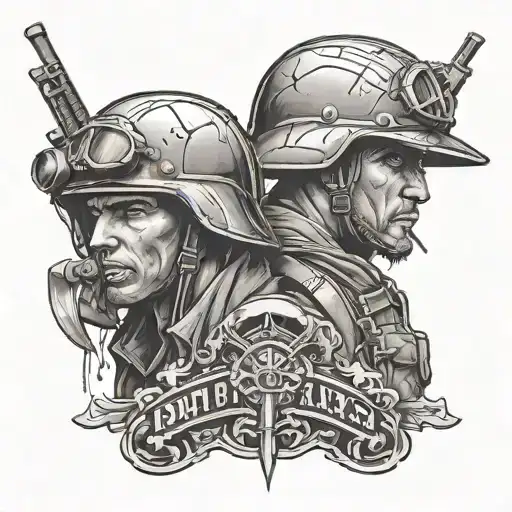 Brothers In Arms tattoo design idea