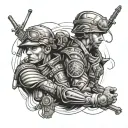Brothers In Arms tattoo design idea