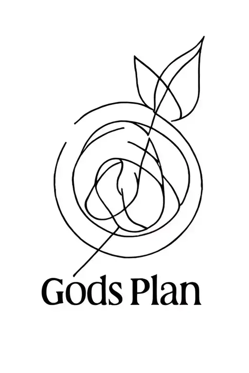 Gods Plan tattoo design idea