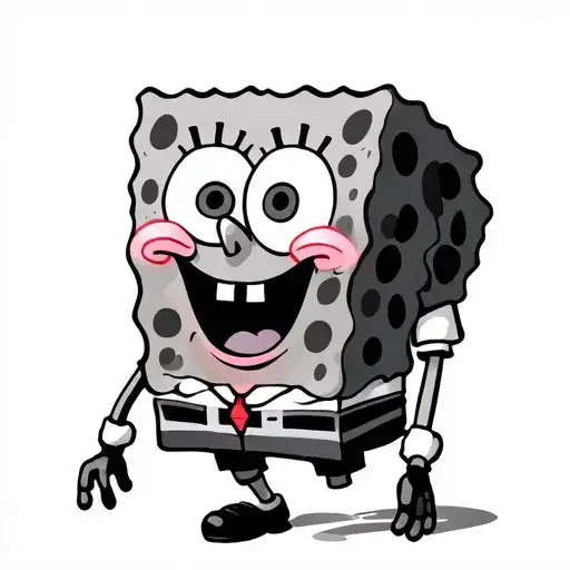 SpongeBob 420 tattoo design idea