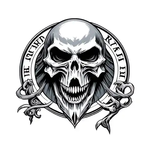 Reaper Death Seal tattoo design idea