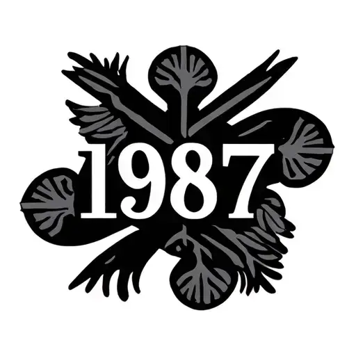 1987 Roman Numerals tattoo design idea