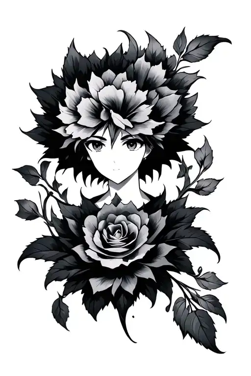 black clover anime inspired tattoo tattoo design idea