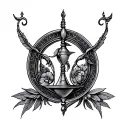 Libra And Gemini tattoo design idea