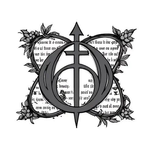 Catholic christian, Alpha and Omega tattoo with a quote from scripture integrated somehow tattoo design idea