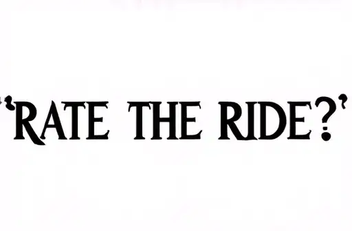 "RATE THE RIDE?" tattoo design idea