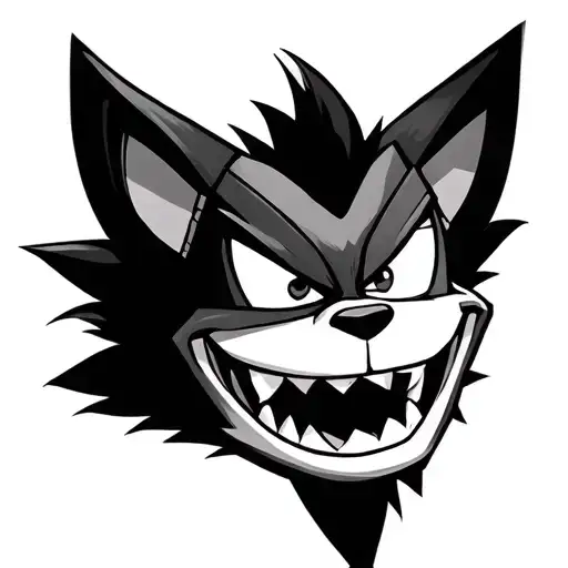 I'm Mask Crash Bandicoot tattoo design idea