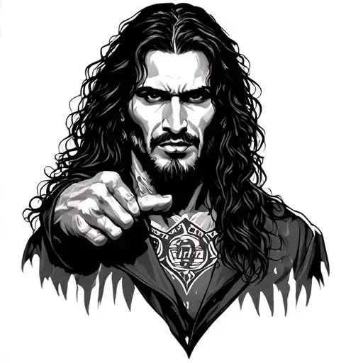 Johnny Silverhand tattoo design idea