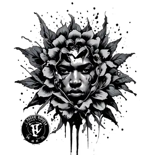 inspiration by young thug slime season 3 cover tattoo design idea