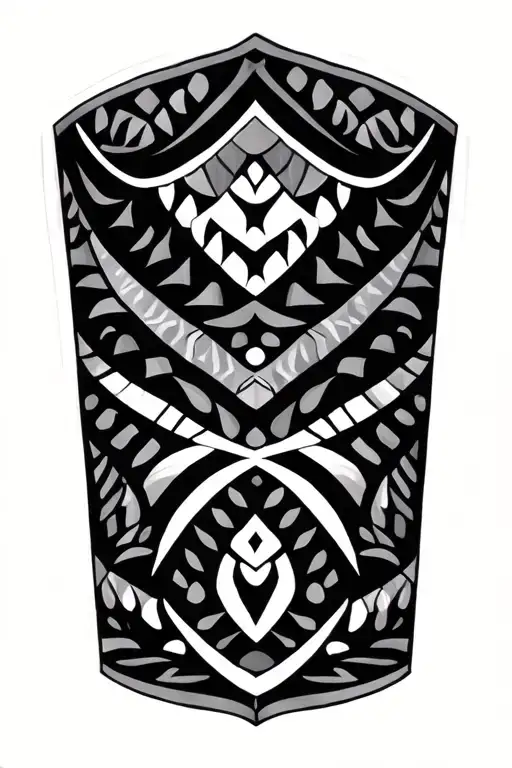 Berber patterns tattoo design idea
