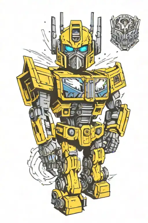 transformers bumblebee optimus cybertron tattoo design idea