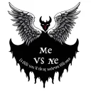 angel and devil wings with me vs me quote tattoo design idea