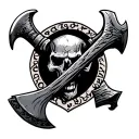 Halligan And Axe tattoo design idea