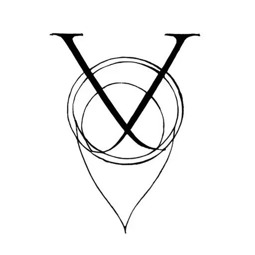 V of Vagabond Greco Roman in Round tattoo design idea