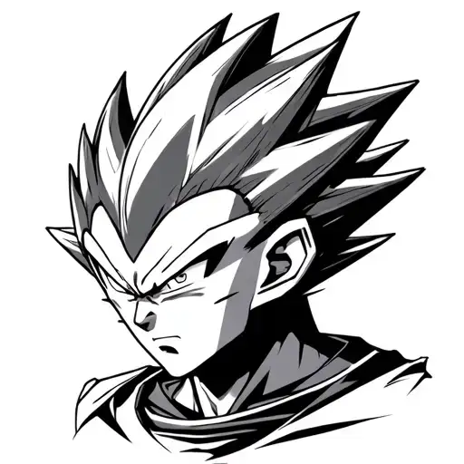 Vegeta majin tattoo design idea