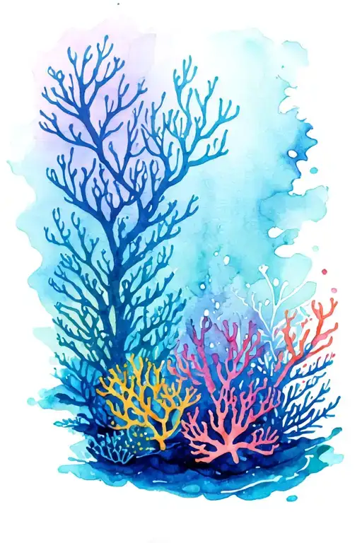Coral Reef tattoo design idea