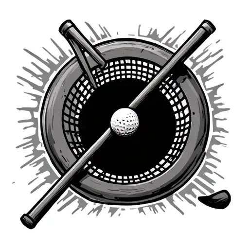 Disc Golf Basket tattoo design idea