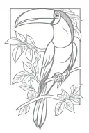toucan tattoo design idea