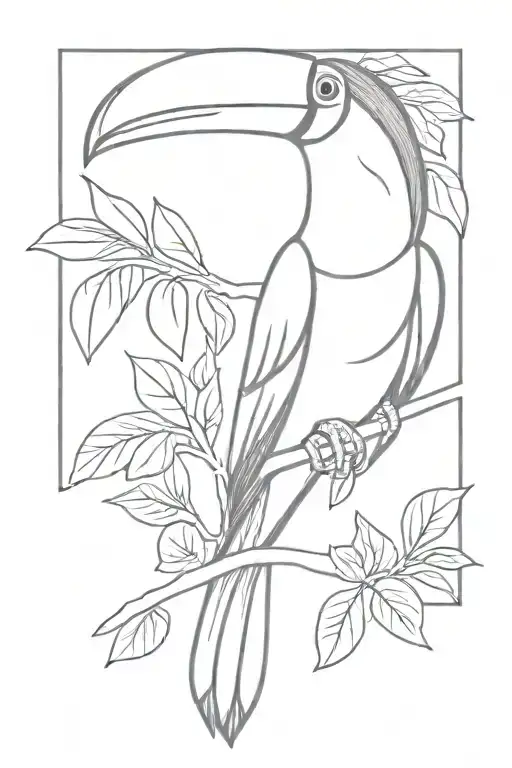 toucan tattoo design idea